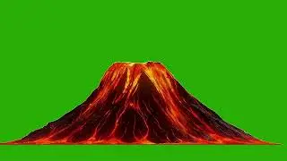 volcano lava green screen video || volcano free greenscreen || free green screen || no copyright