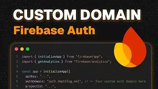 How to set up Firebase Auth on a custom domain