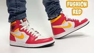 Jordan 1 Light Fushion Red ON FEET!