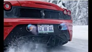 Ferrari 430 Scuderia snow drive