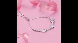 BAMOER, Plata de Ley 925 aut&eacute;ntica, pulsera de tenis de cristal de circ&oacute;n