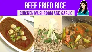 Easy Beef Fried Rice Recipe | Chicken Mushroom and Garlic | Zaiqa tv