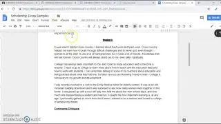 Poor Sample Student Scholarship Essay