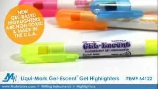 Promotional Liqui-Mark Gel-Escent Fluorescent Gel Highlighters