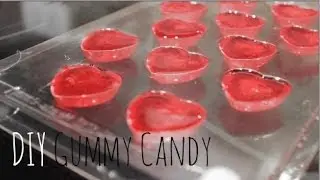 DIY Gummy Candy Hearts For Valentine's Day ♡