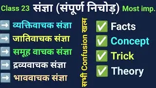 Sangya Hindi Grammar | Hindi Grammar Sangya Trick | संज्ञा किसे कहते हैं | संज्ञा हिन्दी व्याकरण 