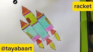 How to draw racket || easy drawing ideas|| easy drawing tutorial