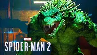 The Complete Lizard Boss Fight With All Cutscenes ~ [Spiderman 2 - 4K HD]