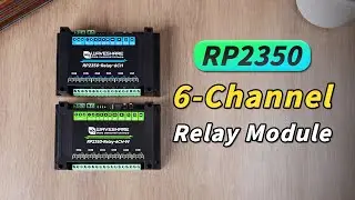 Rp2350 industrial relay with wifi function,6-Channel 10A Relay Output,Multiple Isolation Protection