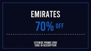 Emirates Promo Code 2025 June