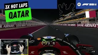 Qatar F1 25 Hot Laps FANATEC Wheel Cam
