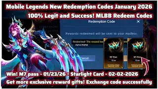 Mobile Legends New Redeem Codes January 22, 2026 MLBB Redeem Codes + M7 pass Giveaway! Are you ready
