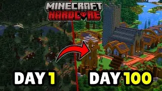 I Tried Saving an Abandoned Village in Hardcore Minecraft (100 Days)