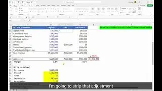 Pro forma income statement