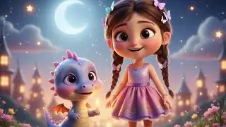 She Hid a Dragon | A Cute Fantasy Rhyme Story for Kids 🌈🐉