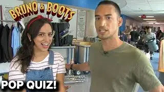 Bruno & Boots POP QUIZ On Set