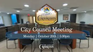 City of Crookston City Council Meeting, October 20th, 2025