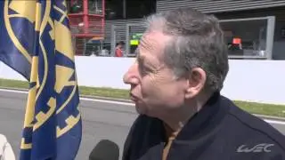 Interview Jean todt and Pierre Fillon during the Grid Walk Session