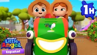 Las ruedas del tractor 🚜 Caricaturas | Canciones Infantiles 🎵 Little Angel Espa&ntilde;ol