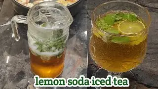 how to make lemon soda iced tea party soft drink kese banaye