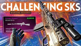 Using this SKS Class Setup in Warzone is a CHALLENGE... and nothing went to plan!