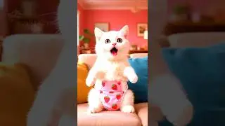 🦾🔥🚄The Train Was About to Fall&hellip; Until a Kitten in a Mech Suit Flew In!#viralvideo #funny #cute