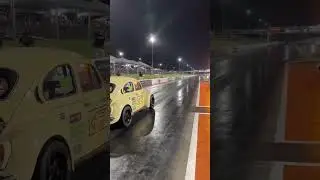 Fusca turbo de rua empinando muito na cola!