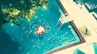 Lofi Study music in the Pool | Reduce Anxiety | Hip Hop Chill | Peaceful