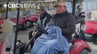 Early-season golfers brave the chill in Kamloops, B.C.