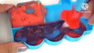Essie From Nat And Essie Mixing Thomas And Friends Red And Blue Paint, But It's in normal speed
