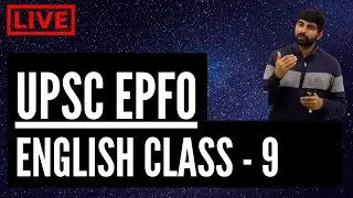 UPSC EPFO 2020 - Free Course - English - Lecture 9 - Vocabulary Part 1