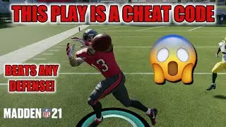 TOTALLY OVERPOWERED! THIS IS THE ONLY PLAY YOU NEED TO BEAT ANY MADDEN 21 DEFENSE! MADDEN 21 TIPS