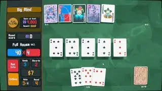 Balatro Gameplay – Near-Win Run With Insane Jokers