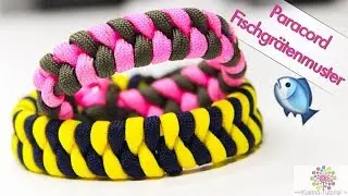 Paracord - einfaches Anfänger Armband Fischgrätenmuster