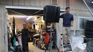 JBL VRX 932 Setup using Crank Up Pole