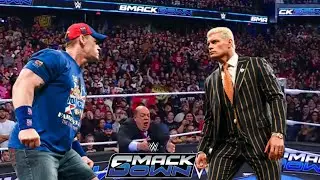 WWE Smackdown 11 April 2025 Highlights John Cena Attacks Cody Rhodes For Undisputed Championship