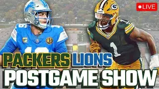 LIVESTREAM Packers vs Lions Postgame Show!!! NFL Highlights