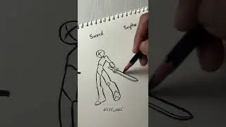 How to draw character with Gun , Sword, Scythe