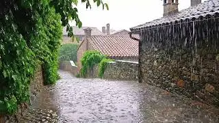 Rain Sounds with Soft Piano | Calm Ambience for Relaxation Sleep Study & Fox