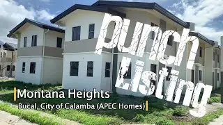 Punch Listing - Montana Heights Calamba