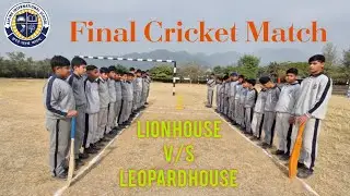 #cricket final match lion house vs leopard house#alpine#international#school