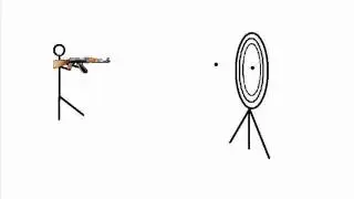 Stick man gun animation 1 sec