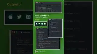 Social Media Share Button - Using HTML & CSS.