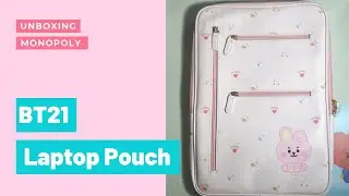 Unboxing BT21 Laptop Pouch from Monopoly