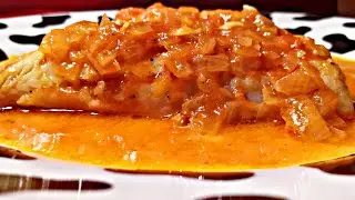 Cabracho en salsa súper fácil y deliciosa | Recetas de pescado 🐠🐋🐟