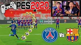 Duelo ÉPICO 😱 BARCELONA vs PSG | PES2020 *final increíble*