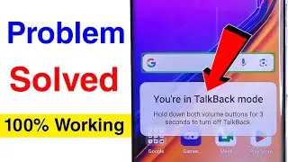 you're in talkback mode hold down both volume buttons for 3 seconds to turn off talkback solved