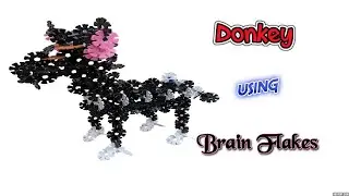 How to build a Donkey using Brain Flakes | Brain flakes designs and ideas for kids