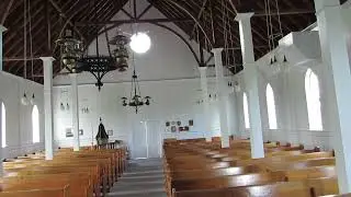 Beautiful Church in St, Chad's Newfoundland & Moi playing the old pump organ , July 8 ,2025