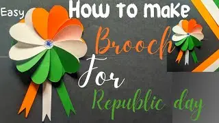 Indian Tricolor Badge Ideas/Tricolor Badge Making Ideas/Republic Day Crafts/26th January Craft Ideas
